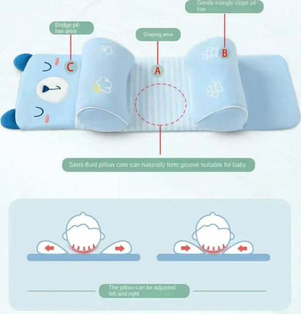 Organic Baby Head Shaping Pillow – Skin-Friendly & Organic Cotton - Raffa Store