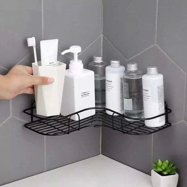 Wall Corner Rack For Bathroom & Kitchen With Hooks. - Raffa Store