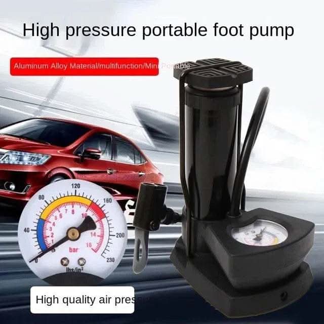 High Pressure Foot Air Pump with Gauge - Raffa Store