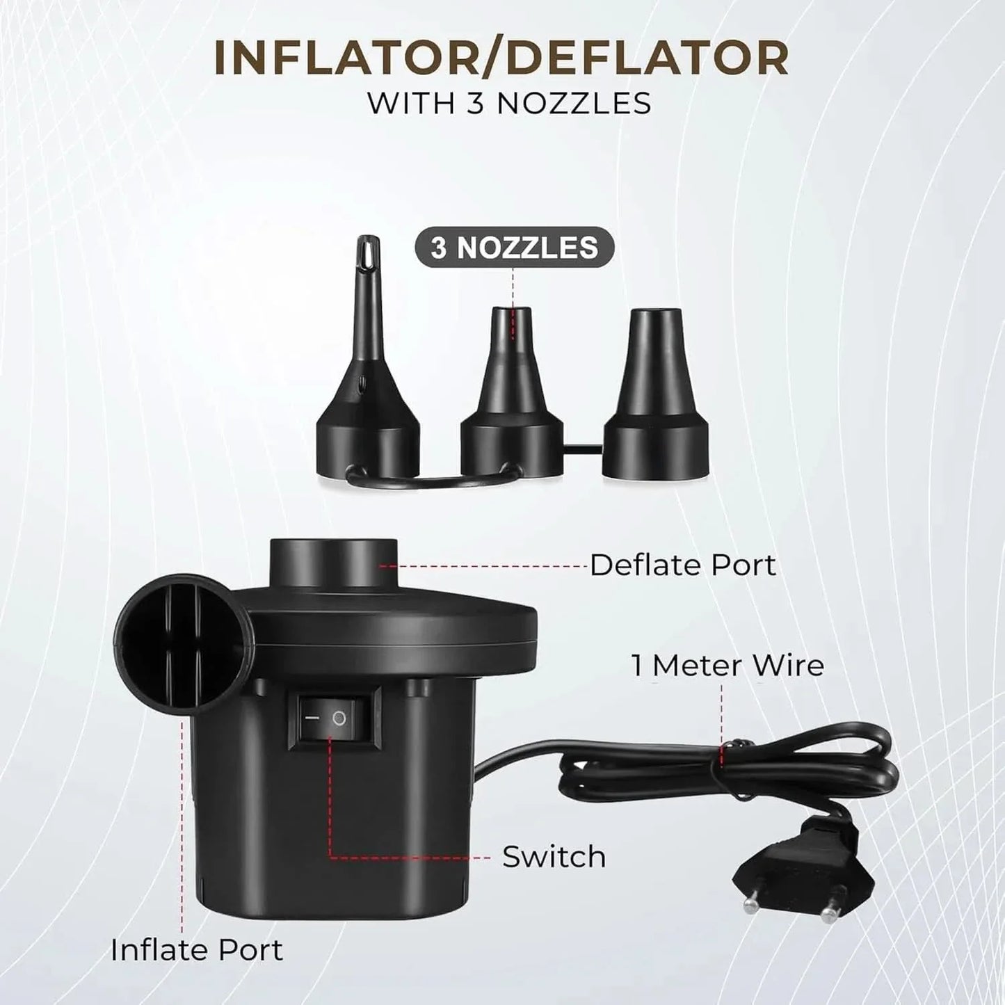 Inflatable Sofa with Footrest and Free Electric Inflator