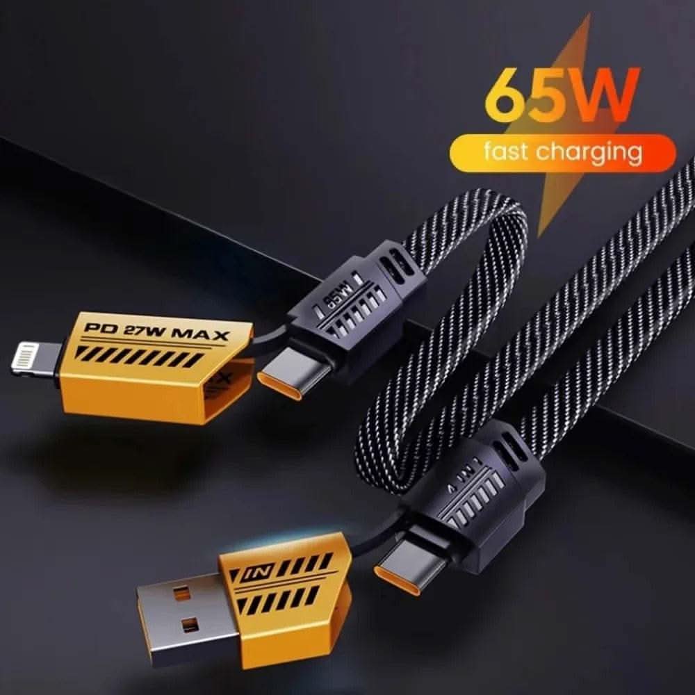 🔥4-in-1 USB Charging Cable fast charging MAX 60W - Raffa Store
